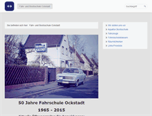 Tablet Screenshot of fahrschule-ockstadt.de
